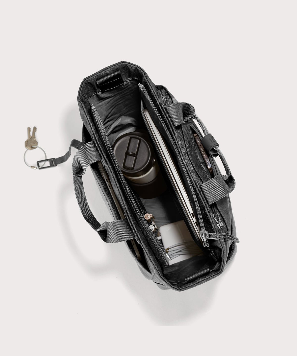 Petra Convertible Tote in Onyx