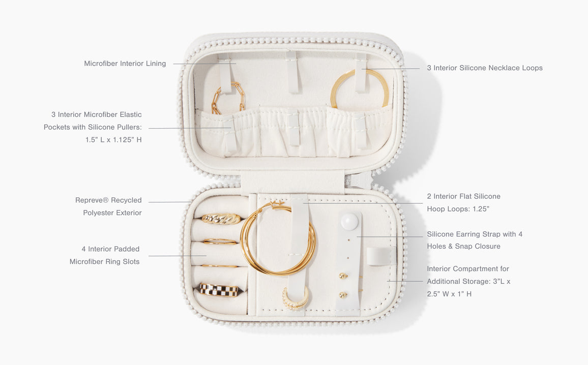 Frankie Jewelry Case | Eco-friendlier Travel Jewelry Organizer