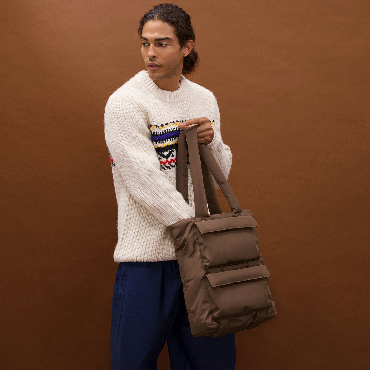 Sweet Little Thing Brown Drawstring Bucket Bag